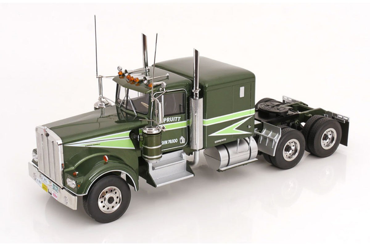 STM Diecast Road Kings 1989 Kenworth W900 Tractor Truck 3 "Movin' On" Pruitt Green and Light...