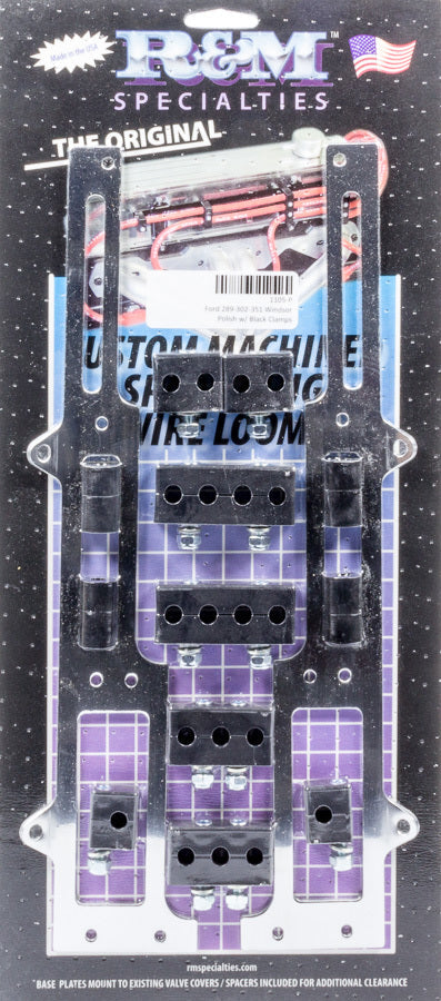 Spark Plug Wire Loom SBF Polished - 1105P