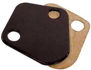 B/B Chevy Fuel Pump Block Off Plate Black - R2058BK