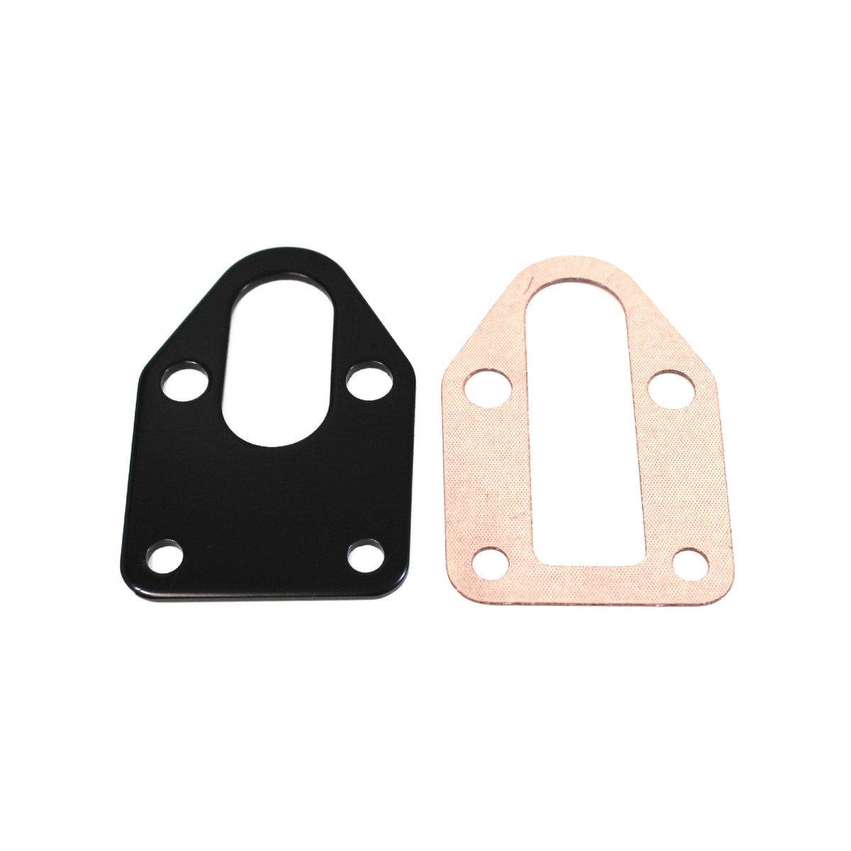 SBC Steel Fuel Pump Mounting Plate Black - R2310BK