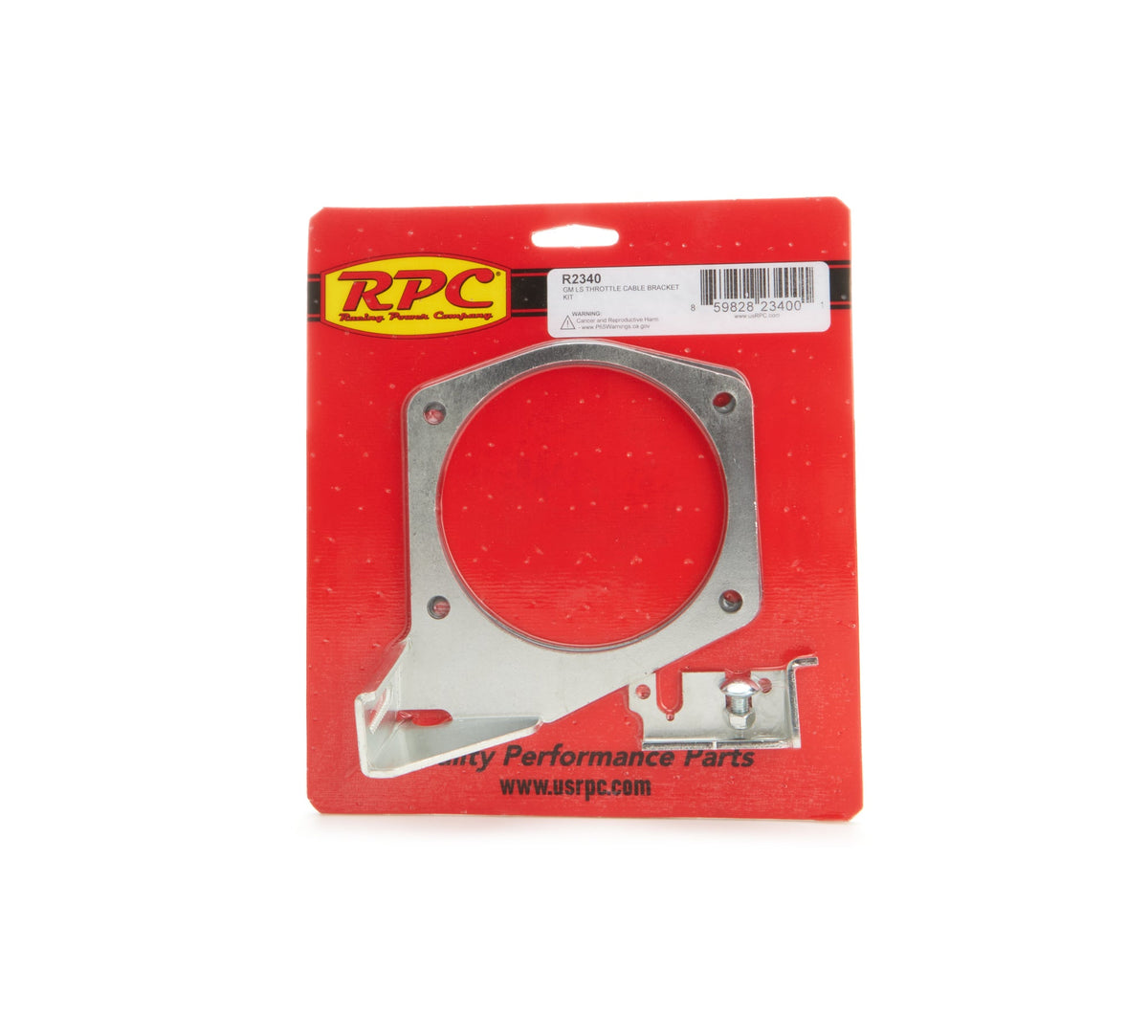 LS Throttle Cable Brackt Silver - R2340