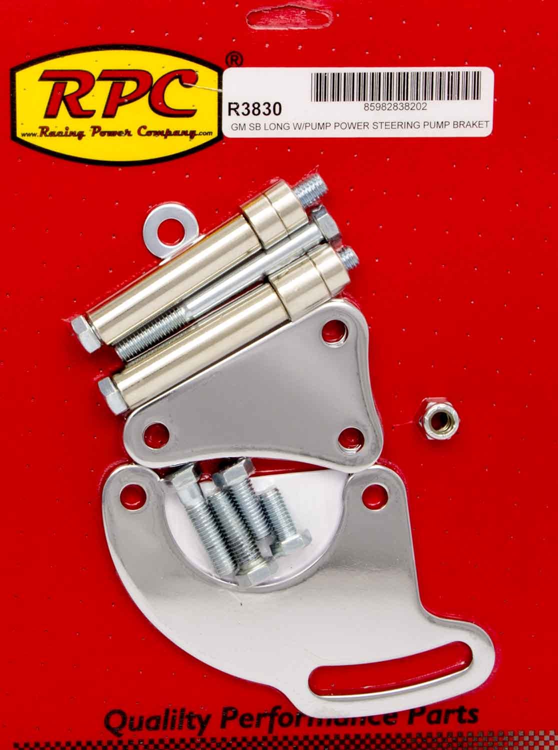 SBC Saginaw Power Steer Bracket Lwp Chrome - R3830