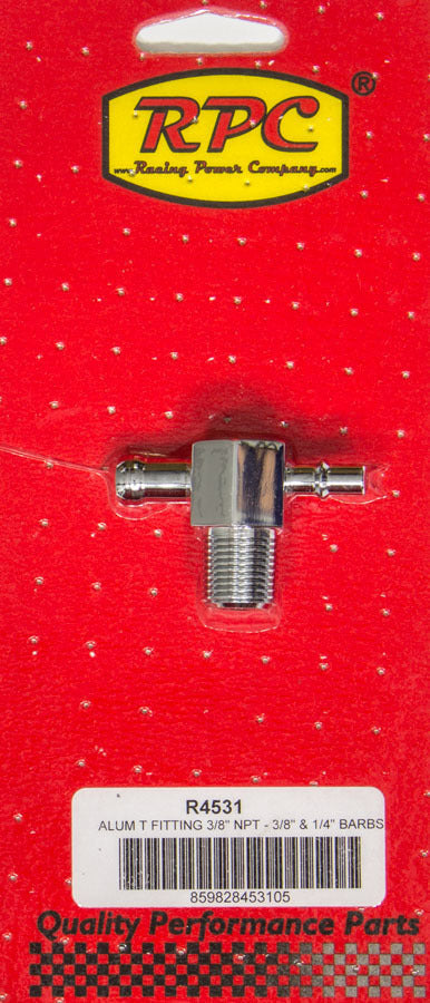 T Fitting 1/2in Aluminum Chrome - R4531