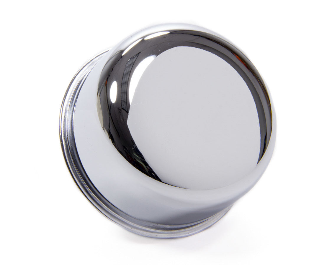 Chrome Push In Breather 2-3/4in Dia 1in Neck - R4870