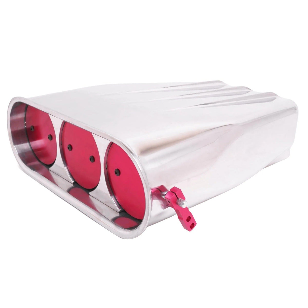 Street Hood Scoop Finned Polished - R5221