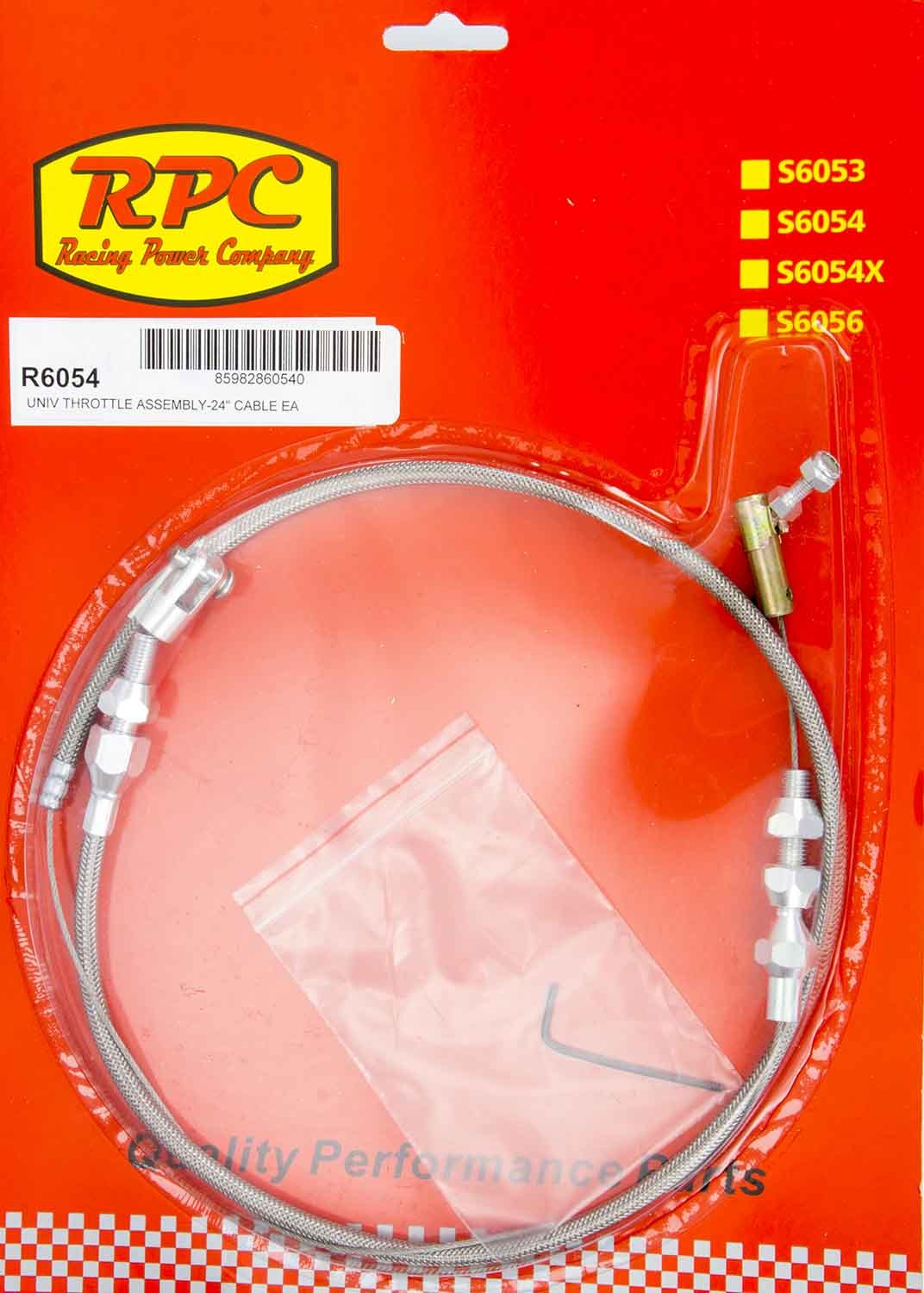Stainless Throttle Cable 24in - R6054