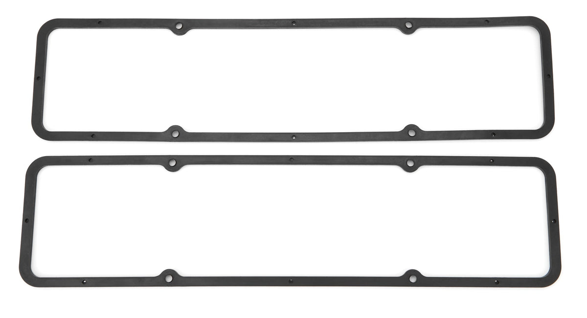 Black Rubber SB Chevy Valve Cover Gaskets Pair - R7484