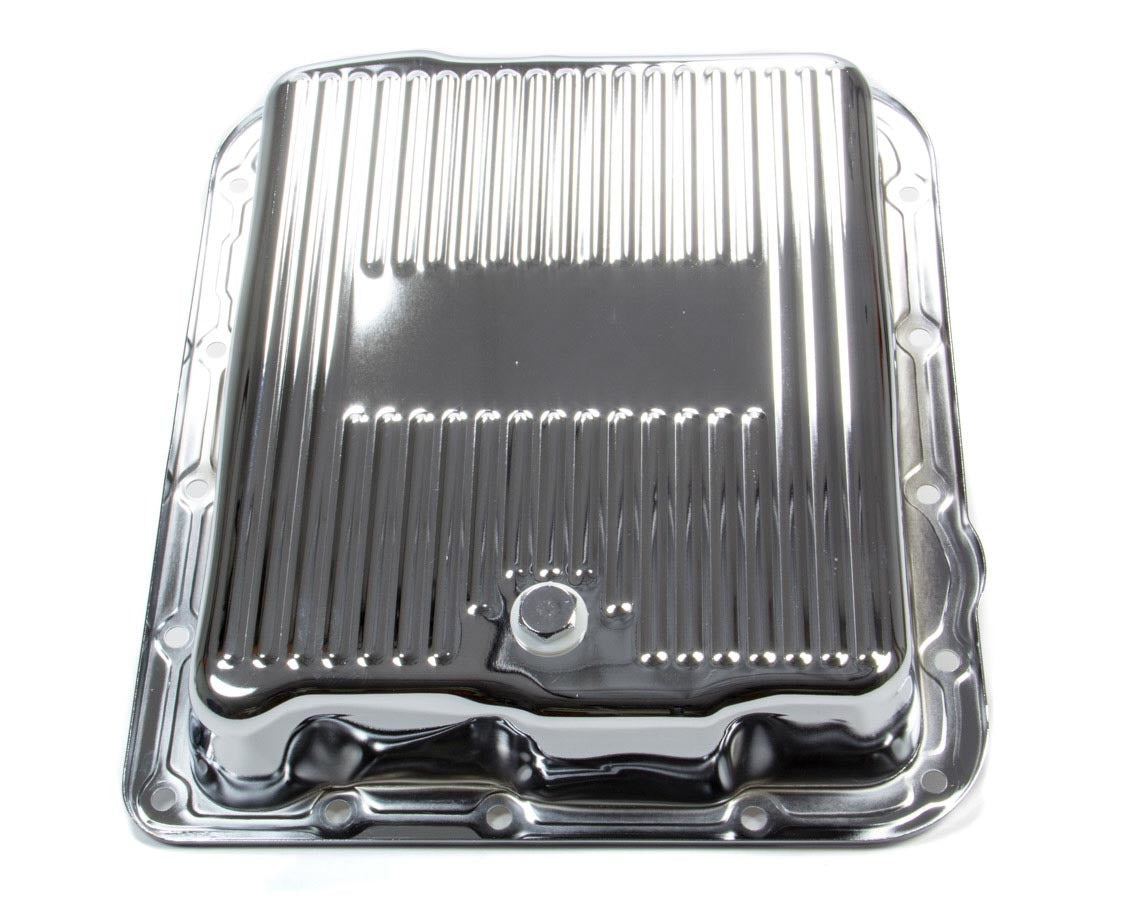 GM 700R4/4L60E Trans Pan Chrome Steel Finned - R7599