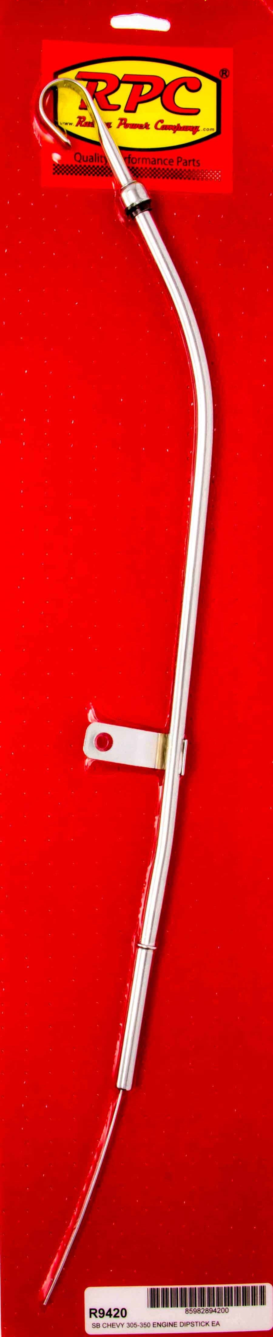80-82 SBC Steel Oil Dipstick Chrome - R9420