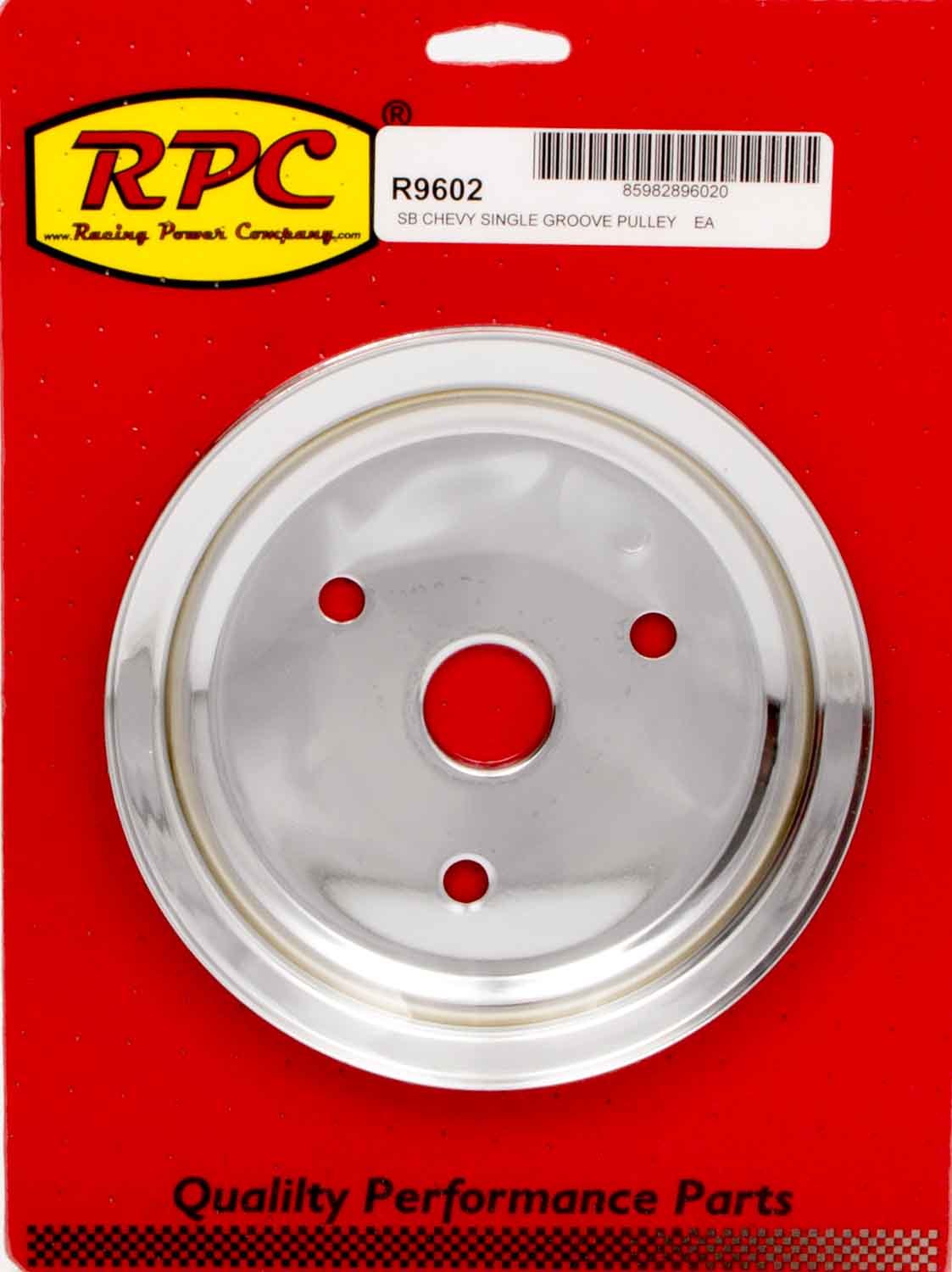Chrome Steel Crankshaft Pulley SBC Short Wp 6.8 - R9602