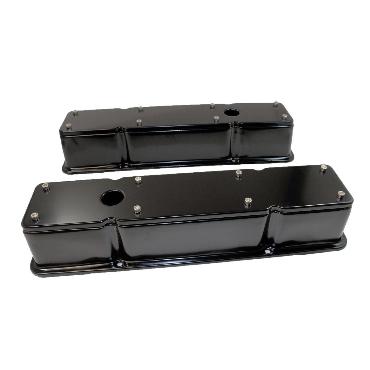 SBC Valve Covers Tall 2 Piece Black - R9769BK