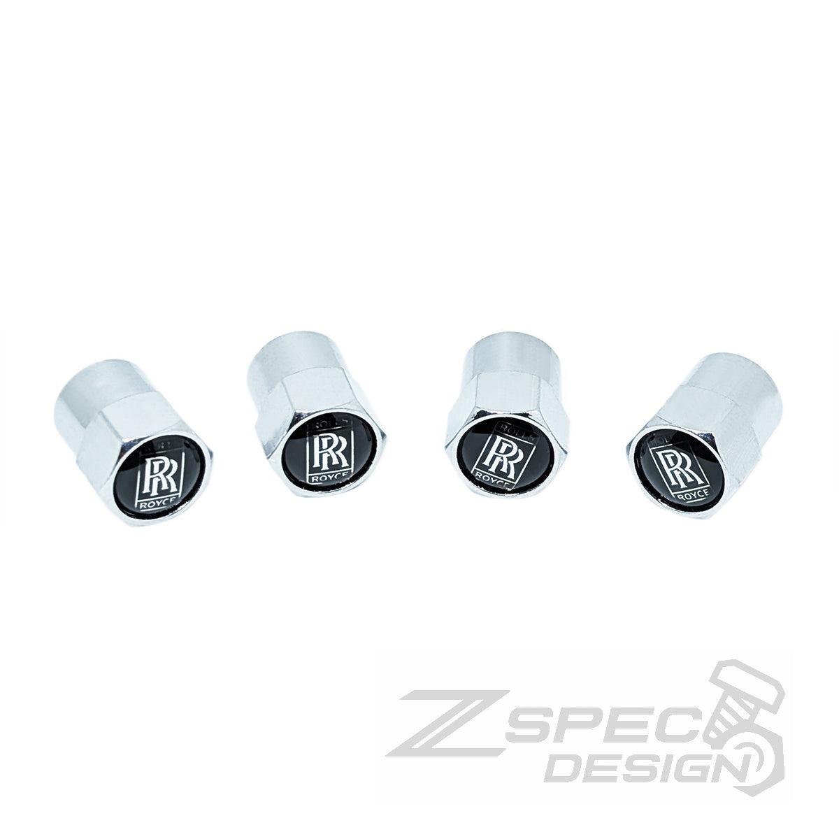 Chrome Valve Stem Tire Caps, Style: Rolls