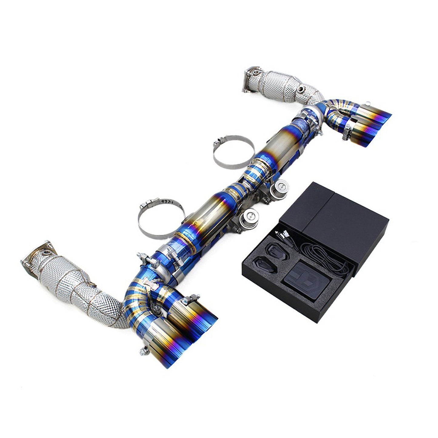 Titanium Exhaust System 200 Cell Downpipe for Porsche 911 997.1 Turbo 3.6T 2004–2007