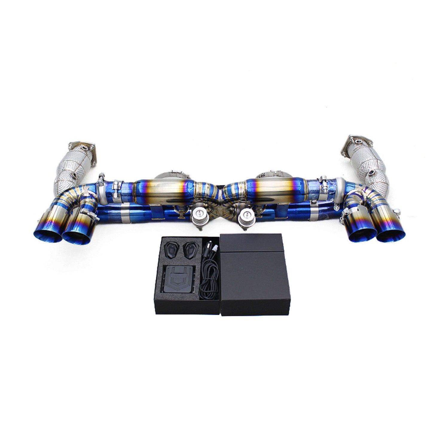 Titanium Exhaust System 200 Cell Downpipe for Porsche 911 997.1 Turbo 3.6T 2004–2007