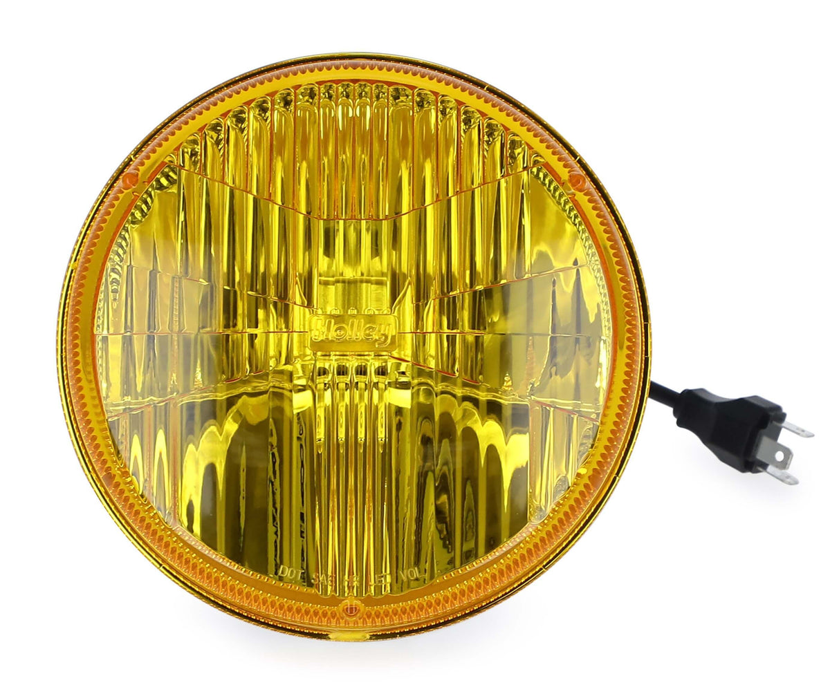 Headlight LED Sealed 7in Round Yellow Each - LFRB115