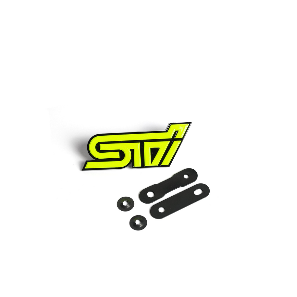 Racing Art STI Grille Emblem w/ Multiple Color Available [Universal]