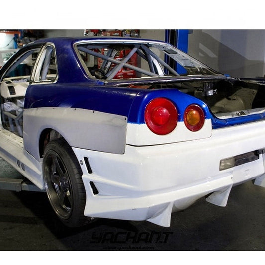 Bull Boost Performance GTR Style Rear Over Fender Widebody Flares for Nissan Skyline R34 - View 2