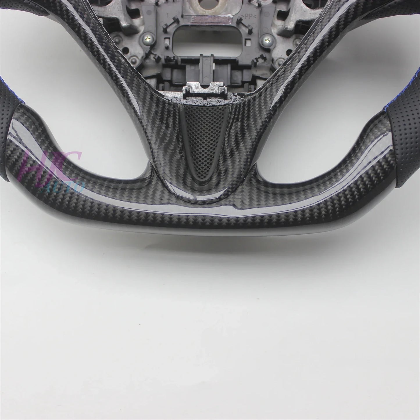 For Honda Civic 2006-2011 8TH GEN 8 Real Carbon Fiber Leather Steering Wheel