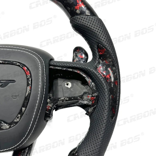 Rapid Vehicles Forged Carbon Fiber Steering Wheel for Dodge CHALLENGER Challenger ChargerSRT...