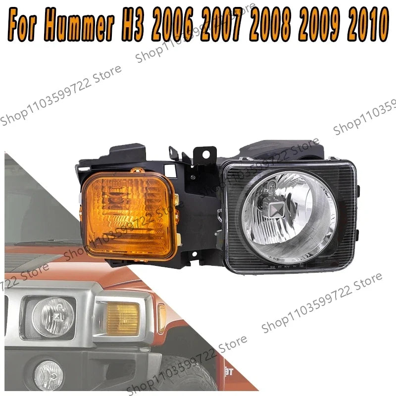 Rapid Vehicles For Hummer H3 2006 2007 2008 2009 2010 Front Bumper Lights Day Running Lights...