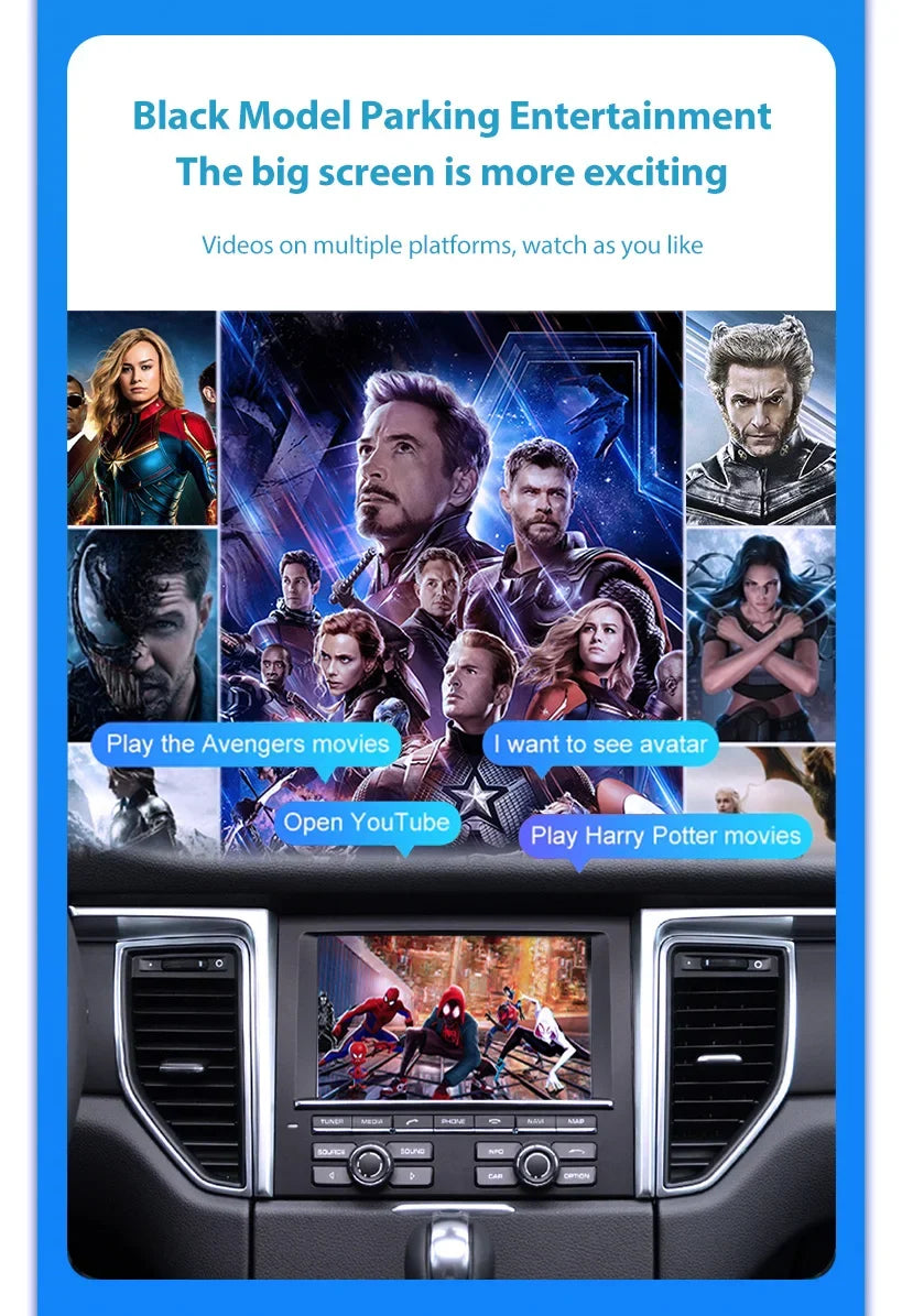 Wireless CarPlay6.5" 8.8 '10.25" For Ferrari F12 F458 812 F488 F8 Potorfino Android mirror link AirPlay CarPlay function