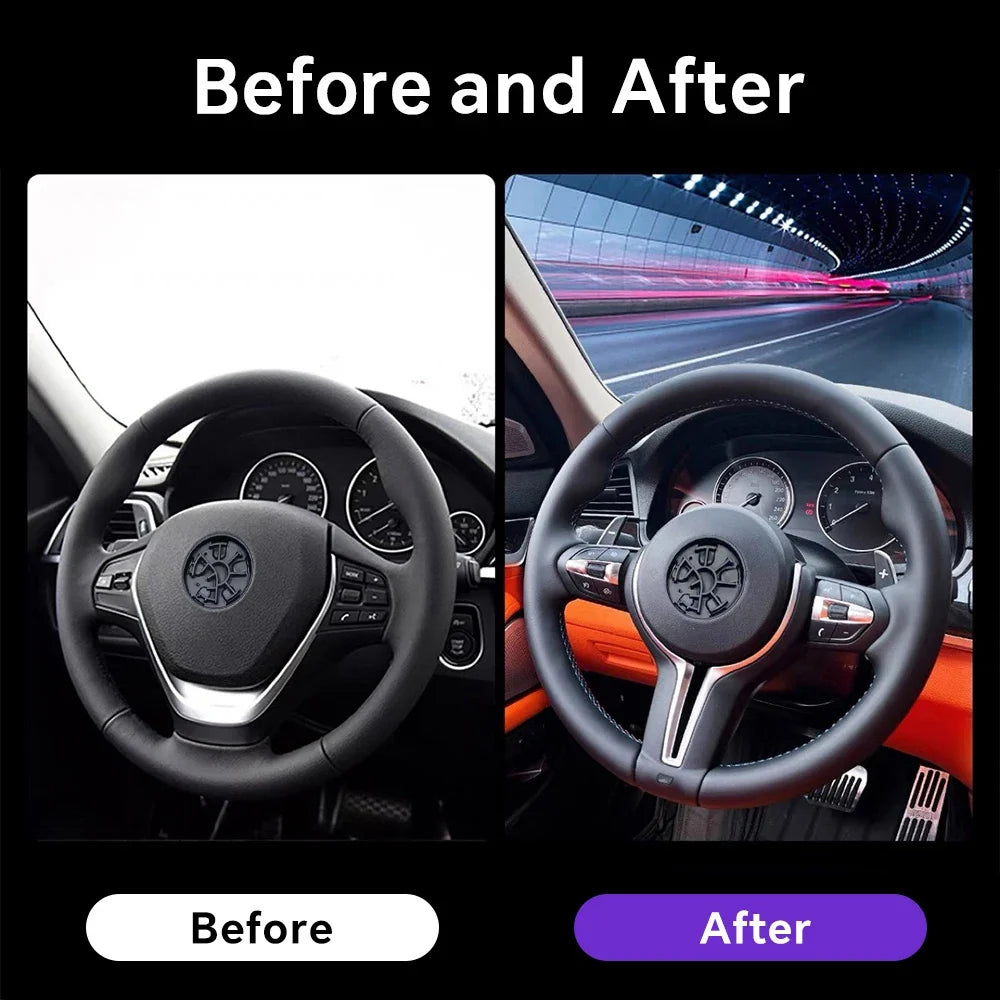 Rapid Vehicles Interior M Series Leather Steering Wheel For BMW M3 M5 F20 F22 F23 F30 F33 F34 X1...