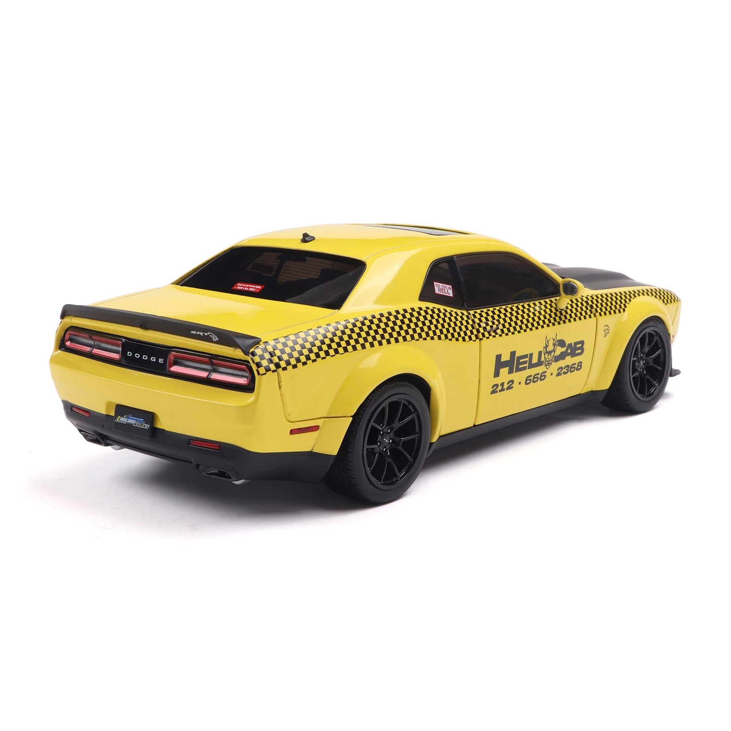 Solido 2023 Dodge Challenger SRT Hellcat Widebody NYC Taxi "Hellcab" Yellow 1:18