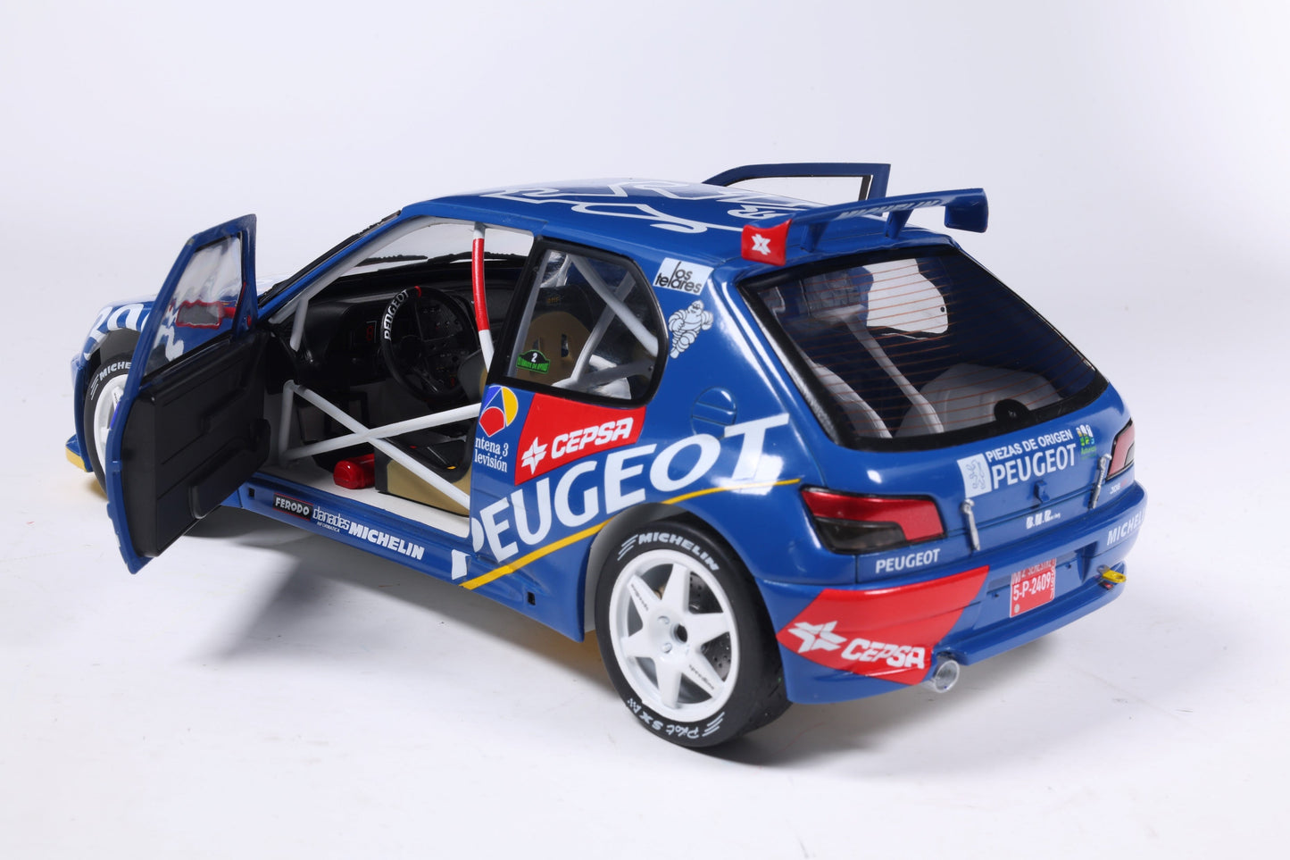 Solido 1:18 Peugeot 306 Maxi #2 Rally De Aviles 1997 Blue 1:18