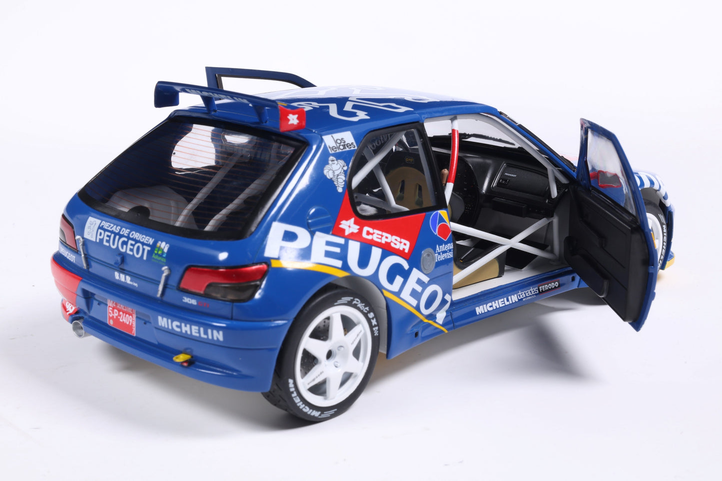 Solido 1:18 Peugeot 306 Maxi #2 Rally De Aviles 1997 Blue 1:18