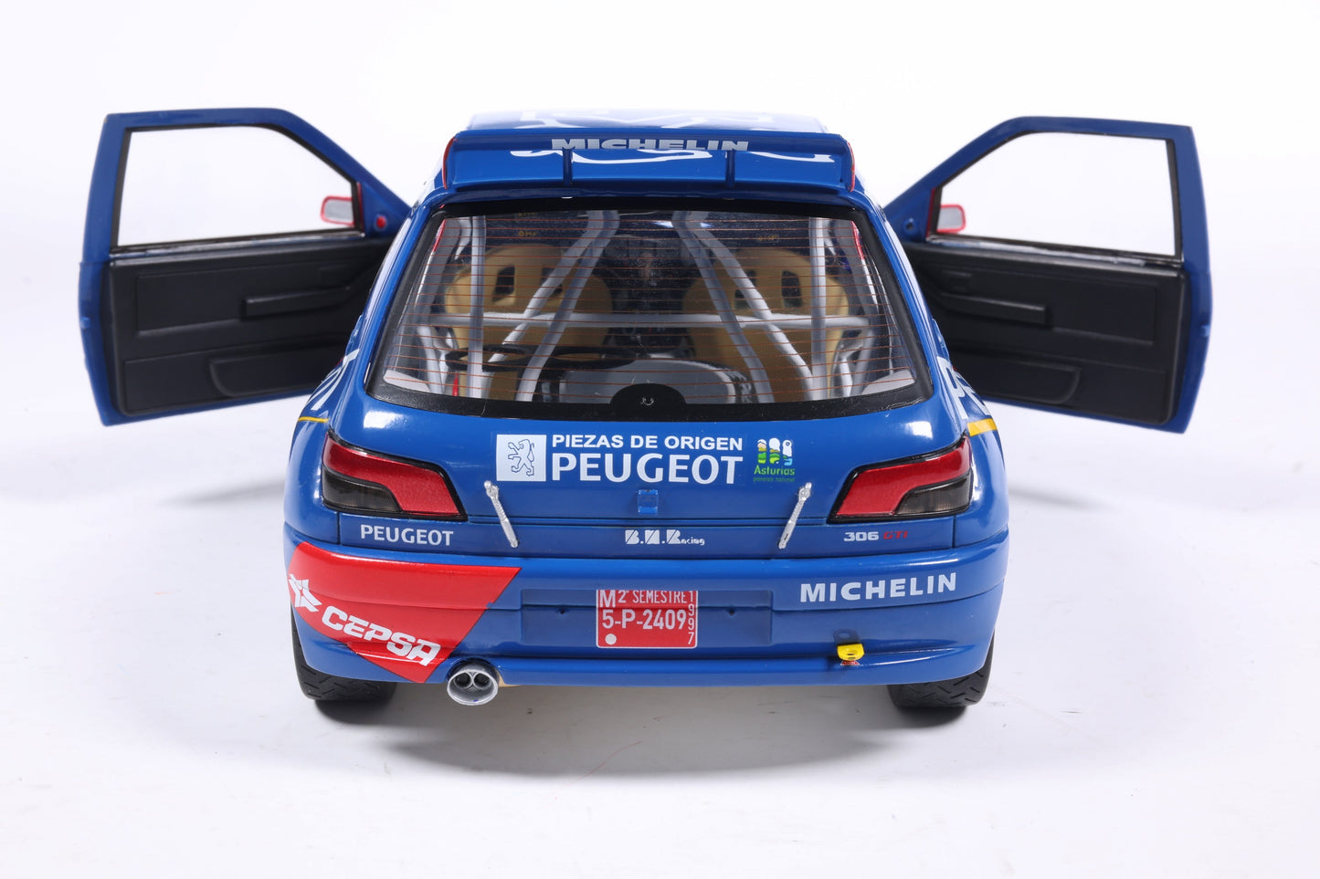 Solido 1:18 Peugeot 306 Maxi #2 Rally De Aviles 1997 Blue 1:18