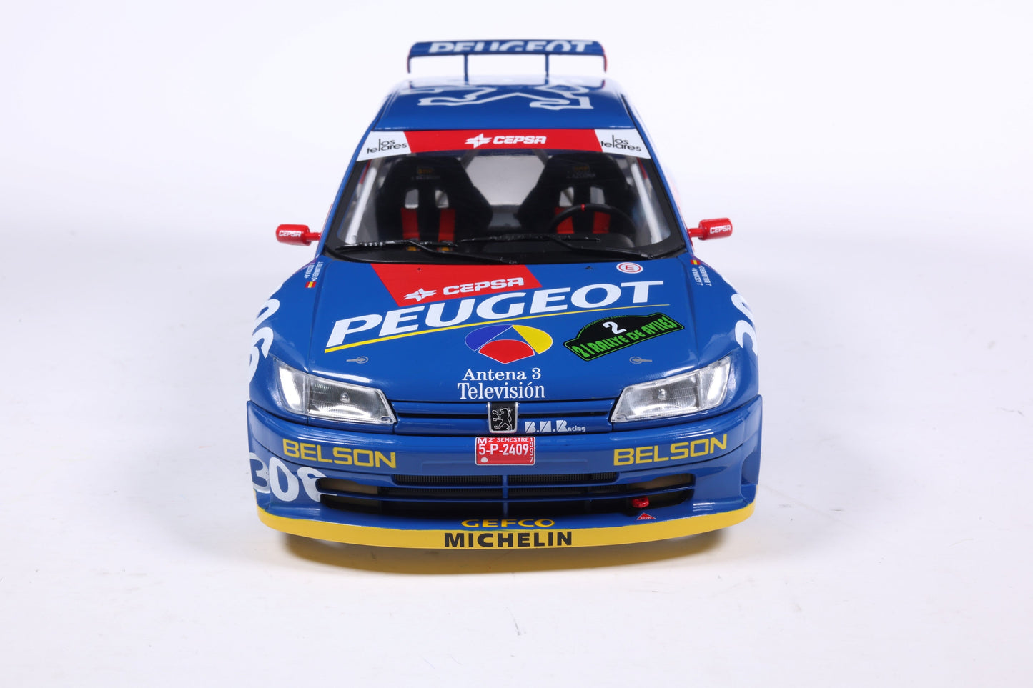 Solido 1:18 Peugeot 306 Maxi #2 Rally De Aviles 1997 Blue 1:18