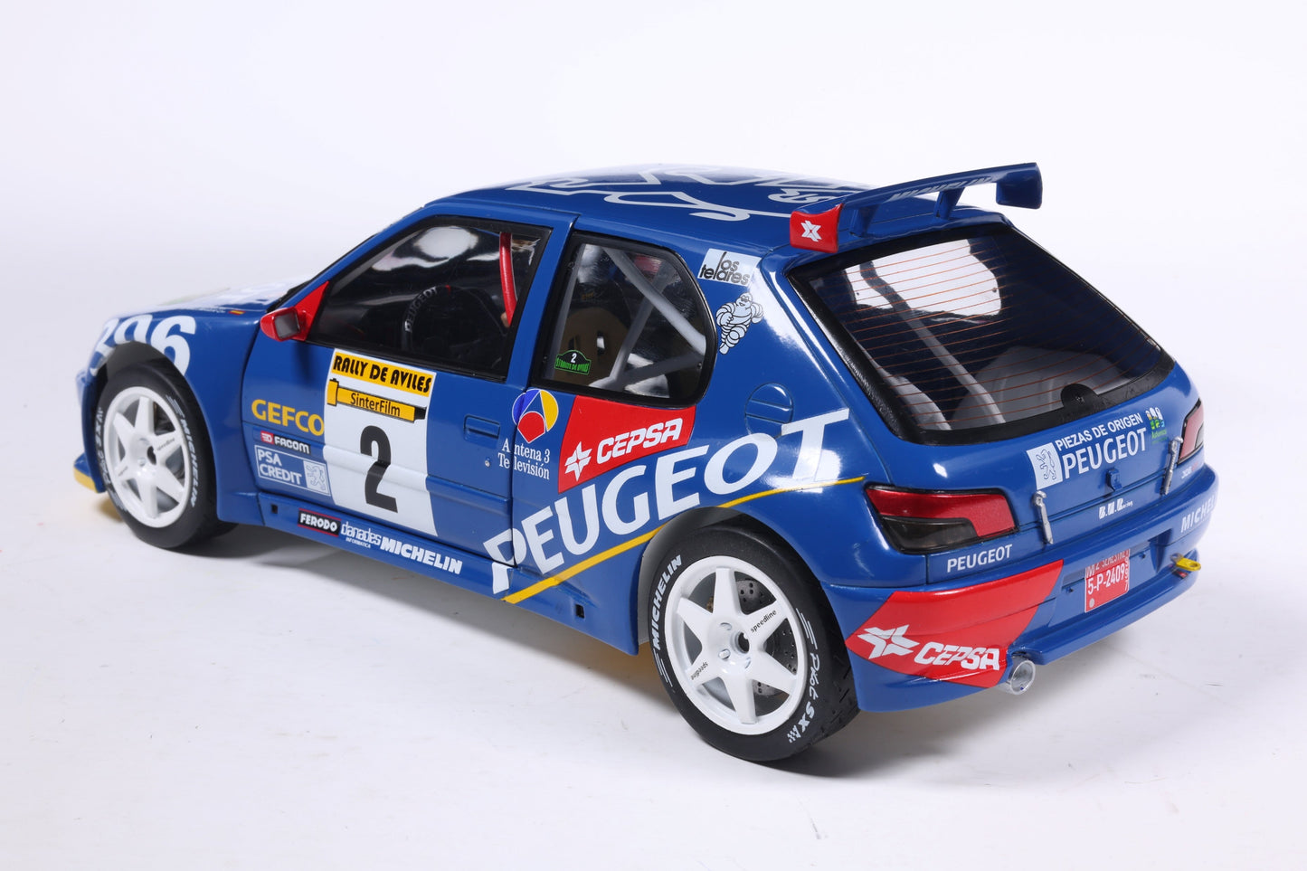 Solido 1:18 Peugeot 306 Maxi #2 Rally De Aviles 1997 Blue 1:18