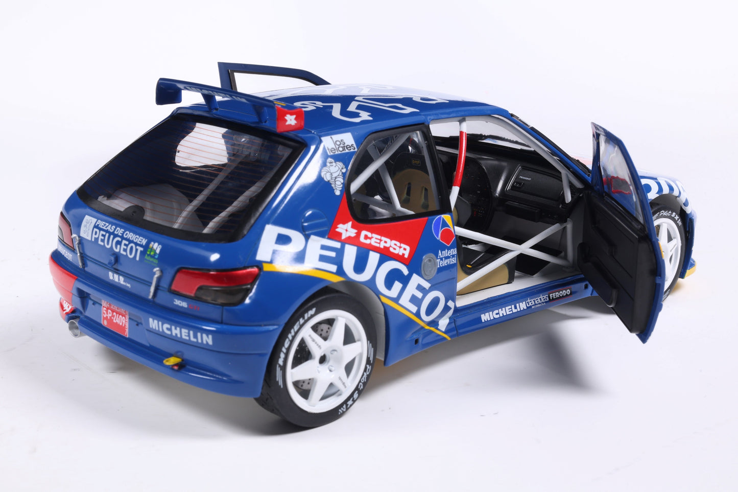 Solido 1:18 Peugeot 306 Maxi #2 Rally De Aviles 1997 Blue 1:18