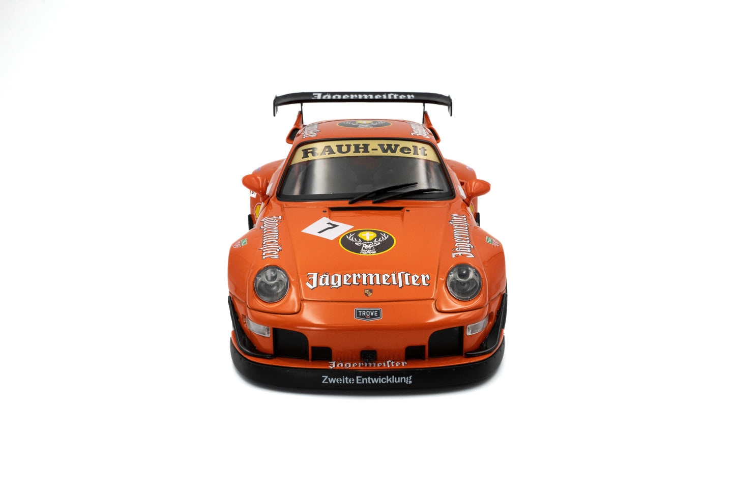Solido 2020 Porsche 993 RWB Bodykit #7 Jagermeister Orange 1:18