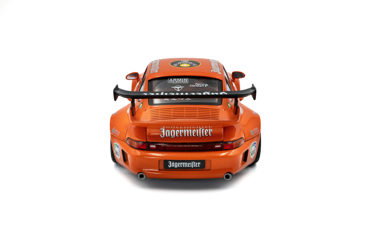 Solido 2020 Porsche 993 RWB Bodykit #7 Jagermeister Orange 1:18