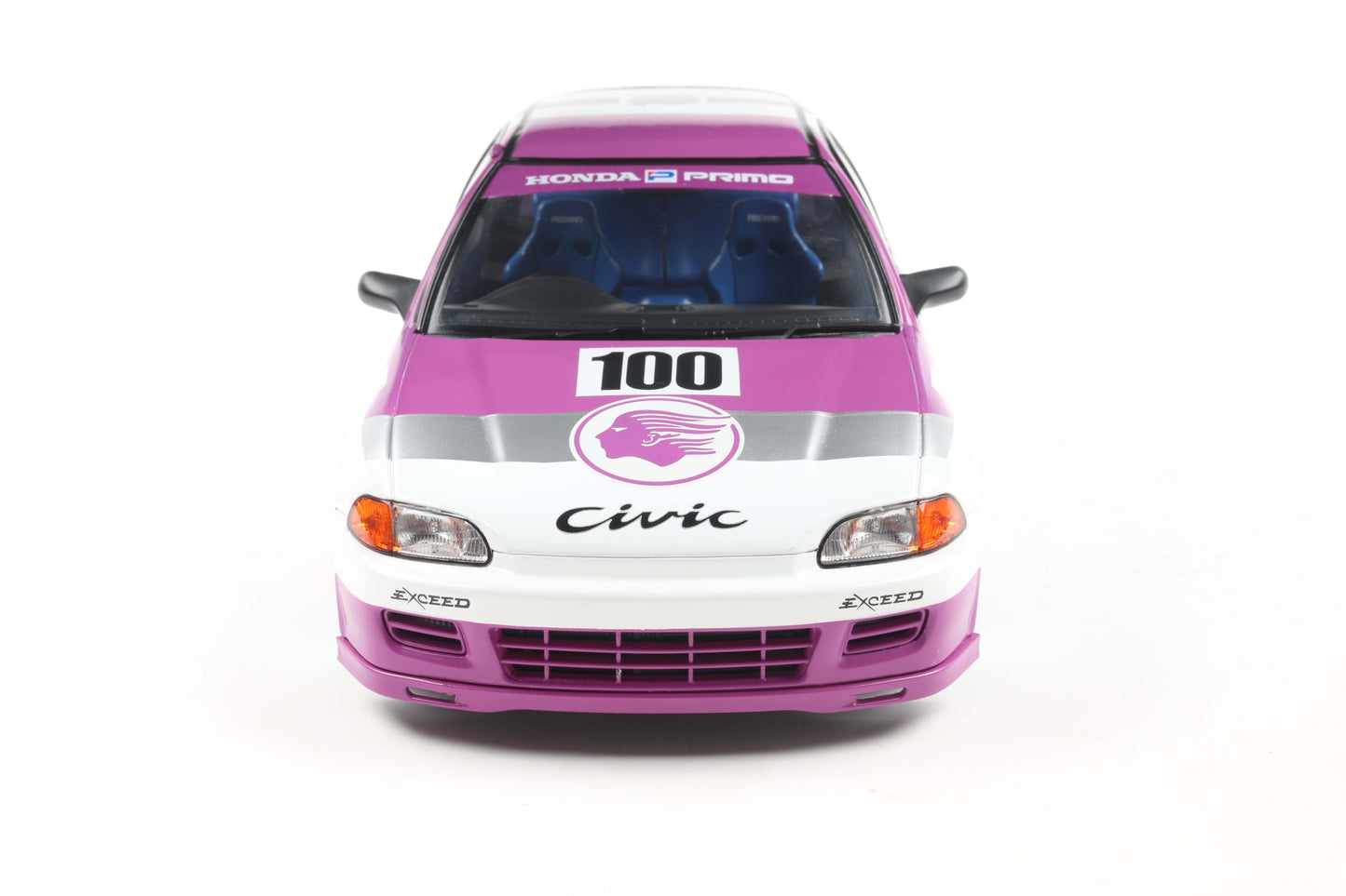 Solido 1991 Honda Civic EG6 Hatchback Kaido Racer White Purple 1:18