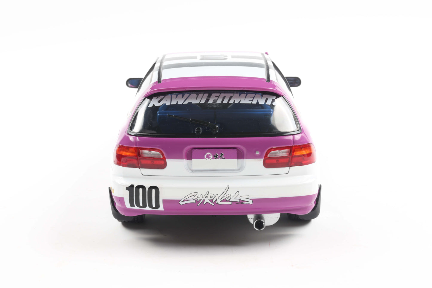 Solido 1991 Honda Civic EG6 Hatchback Kaido Racer White Purple 1:18