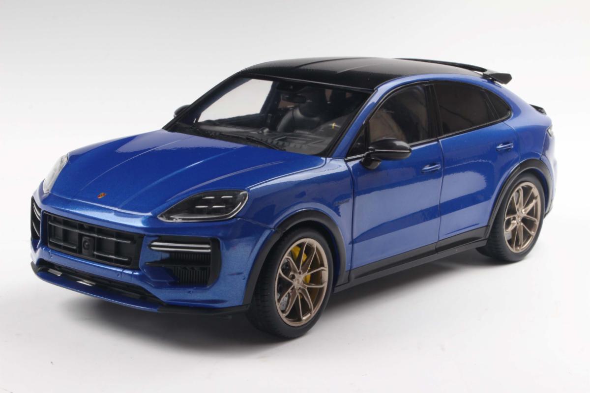 Solido 2024 Porsche Cayenne Turbo GT Coupe Nogaro Blue Metallic 1:18