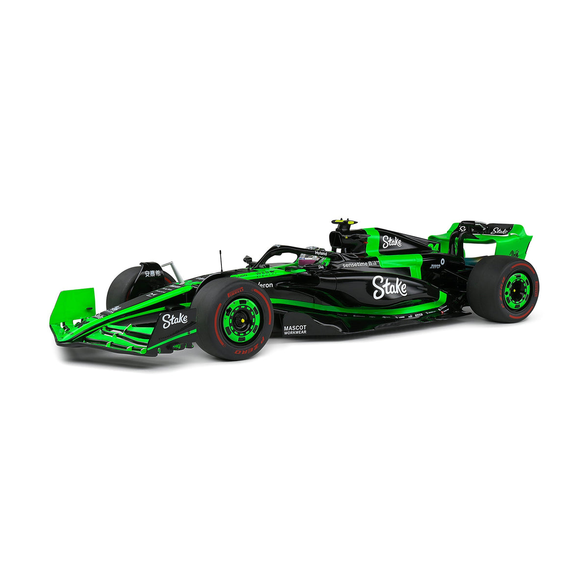 STM Diecast Solido Kick Sauber F1 Team C44 Black Z. Guanyu Bahrain GP 2024 1:18