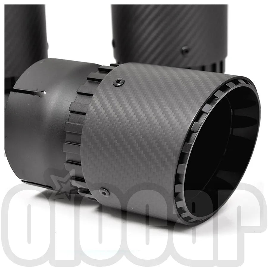 Rapid Vehicles OIOMOTORS GT Style Pre-preg Dry Carbon Fibre Exhaust Tips for BMW F95 X5M F96 X6M...