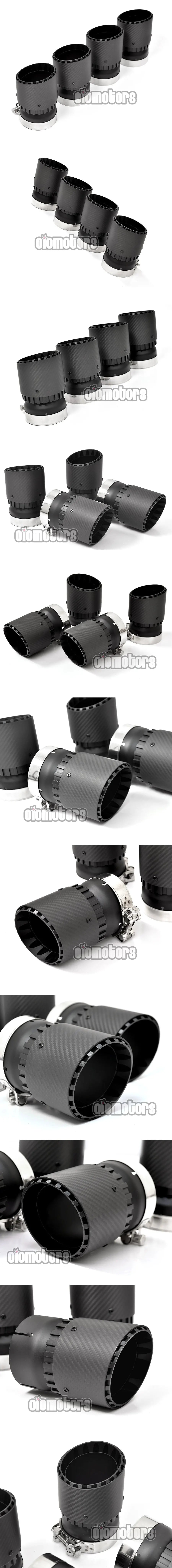 Rapid Vehicles OIOMOTORS GT Style Pre-preg Dry Carbon Fibre Exhaust Tips for BMW F95 X5M F96 X6M...