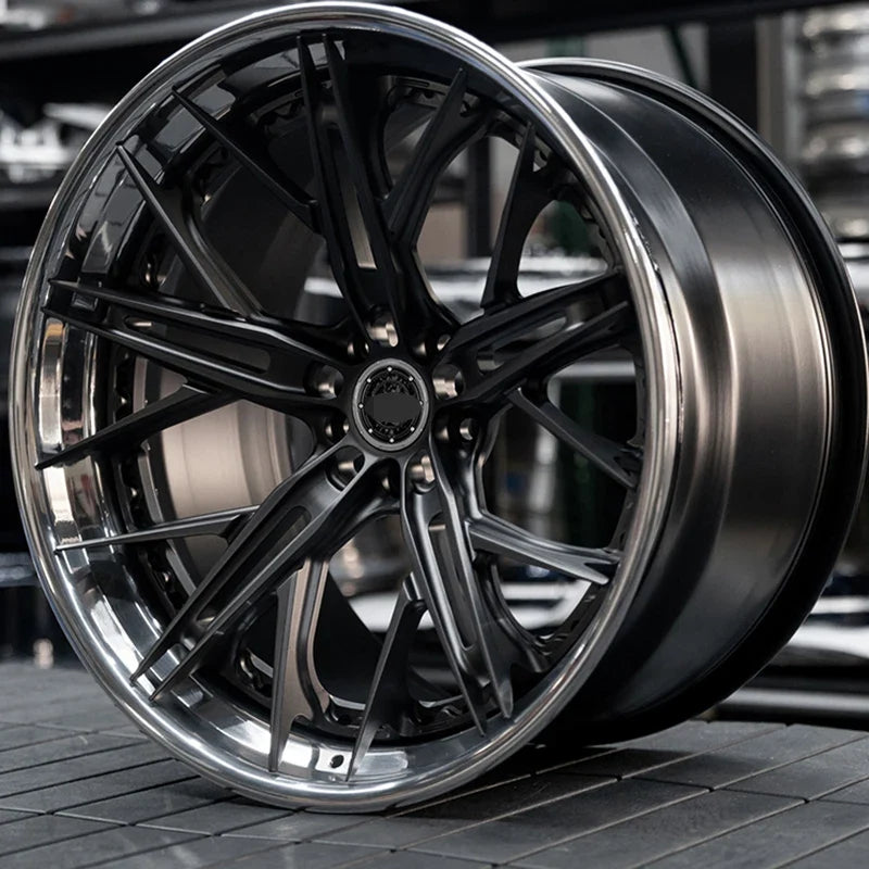 Rapid Vehicles Forged 5x130 5x114.3 5x112 18 20 22 24 26 Inch Gloss Black Forged Wheel for bmw...