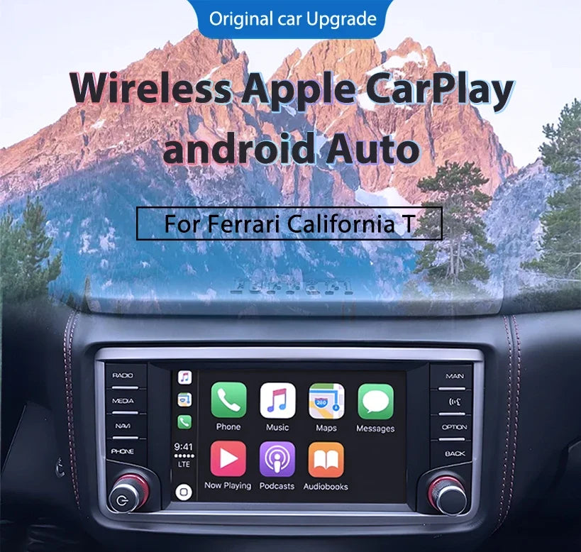 Rapid Vehicles Wireless CarPlay6.5" 8.8 '10.25" For Ferrari F12 F458 812 F488 F8 Potorfino...