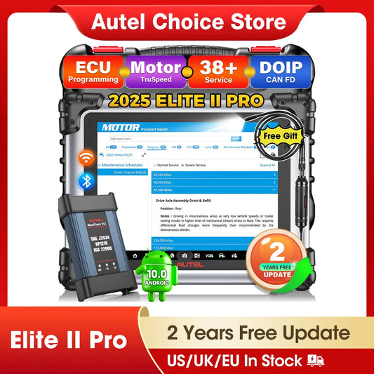 Rapid Vehicles Autel Maxisys Elite II Pro Car Diagnostics Tool J2534 ECU Programming ECU Coding...