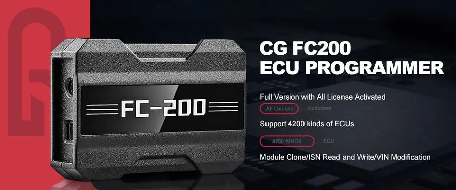 CG CGDI FC200 ECU Programmer Full Version with 6HP 8HP/MSV90/N55/N20/B48/B58 and MPC5XX Adapter Set for EDC16/ME9.0