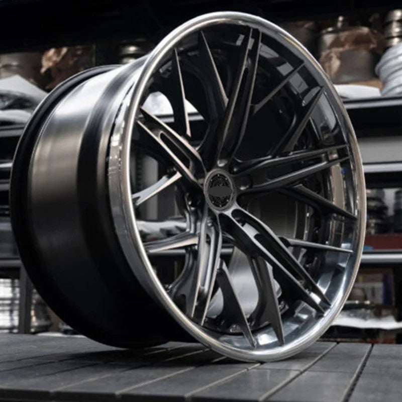 Rapid Vehicles Forged 5x130 5x114.3 5x112 18 20 22 24 26 Inch Gloss Black Forged Wheel for bmw...