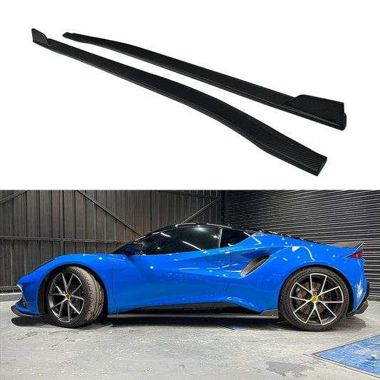 Rapid Vehicles Side Skirts Real Dry Carbon Fiber For Lotus Emira Trim Body Kits Car Accessories...