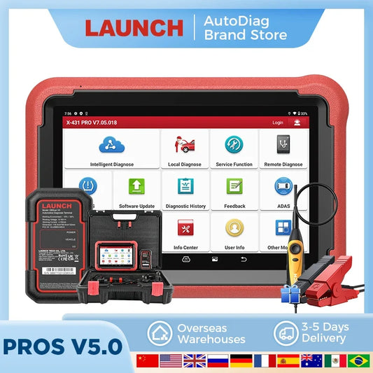 Rapid Vehicles LAUNCH X431 PROS V 5.0 Diagnostic Tools OBD2 Car Scanner PRO V All System...