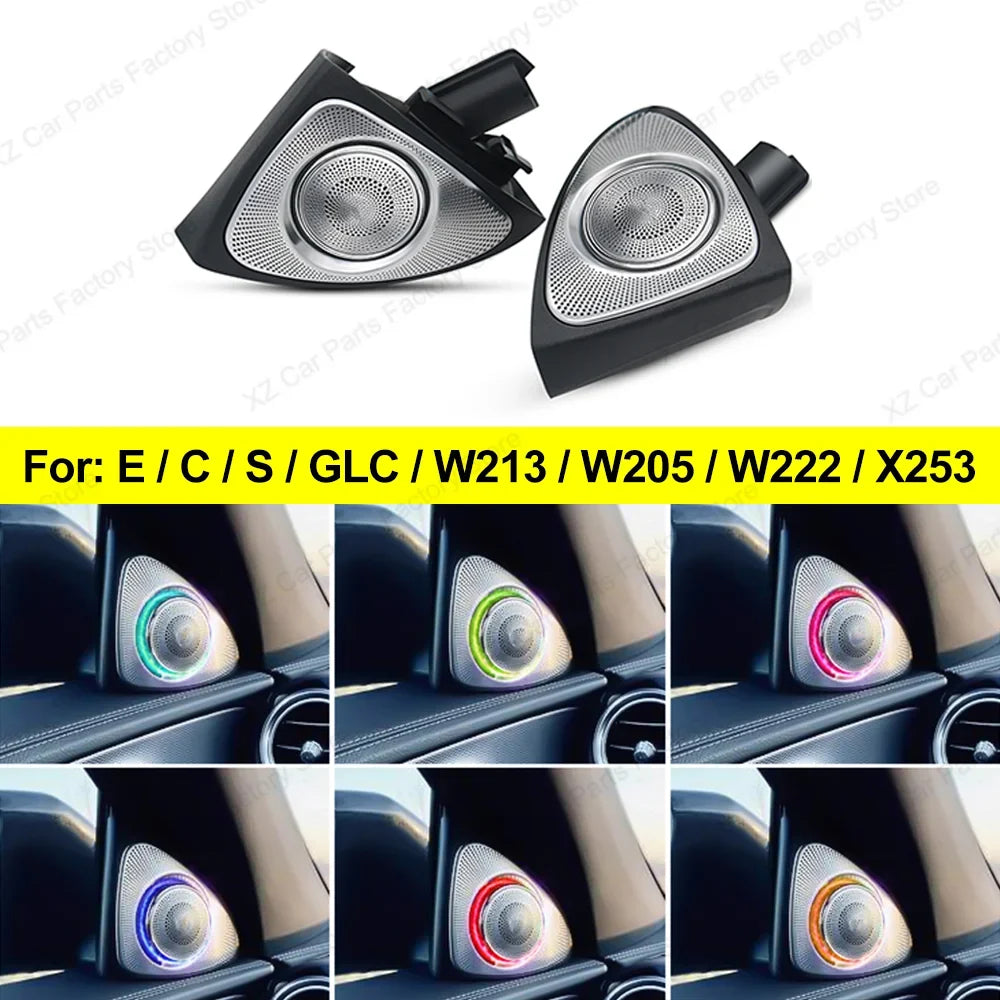 Rapid Vehicles For Mercedes-benz C Glc E S W205 W213 W222 X253 64 Colors Led Rotating Tweeter...