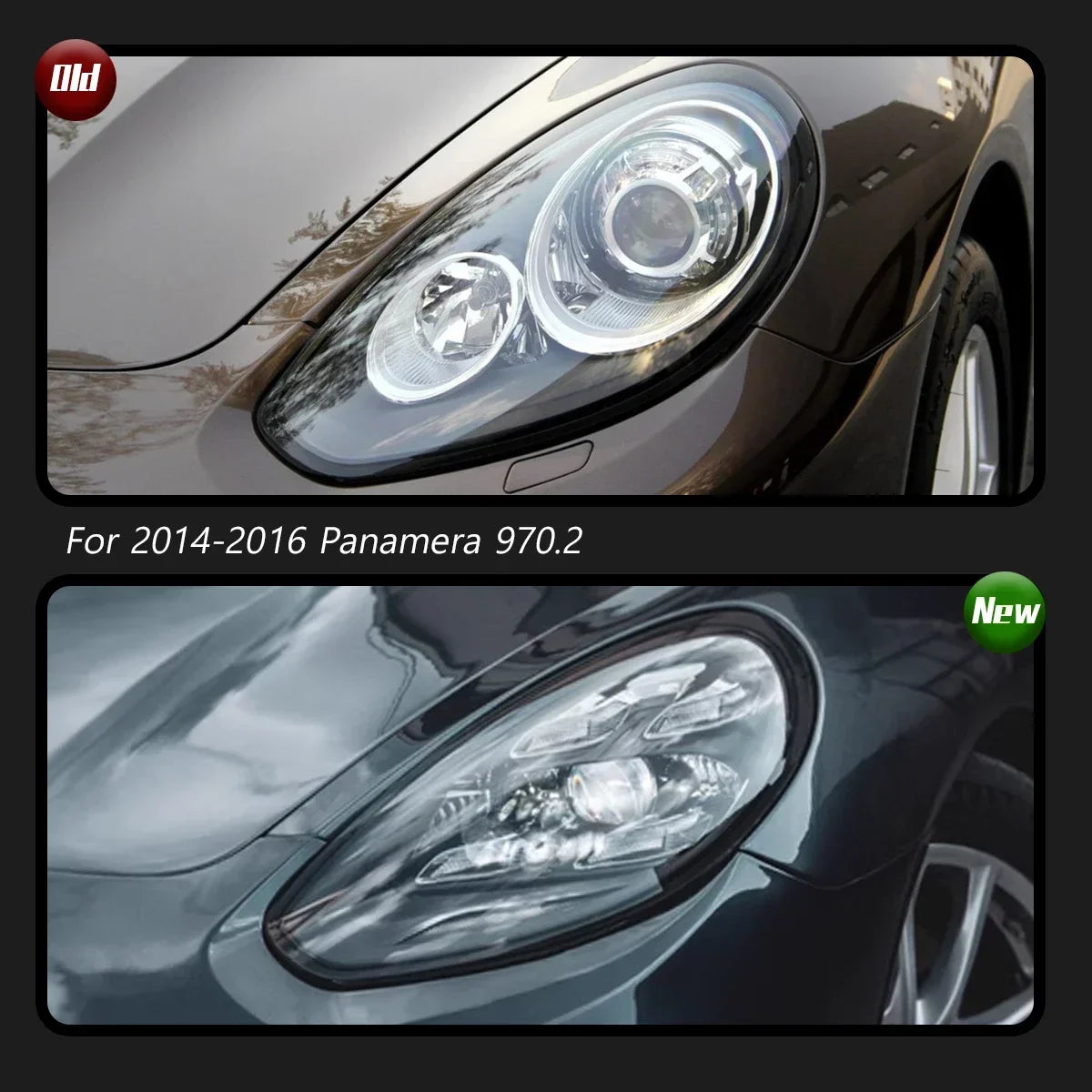 New LED Head Lamp Upgrade Modified For Porsche Panamera 970 Headlight 970.1 970.2 2010-2016 Dynamic Signal Auto Accessories